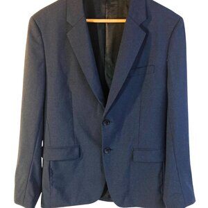 Theory Navy Blue Wool-Blend Men's Blazer - Size 40 Short